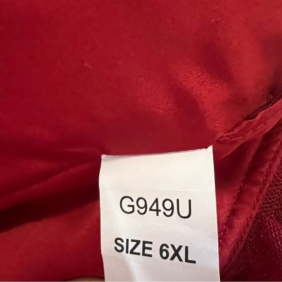 Amsale Red Crimson Maxi Tulle Overlay Formal Dress Crimson 6L Burgundy wedding - Picture 8 of 16